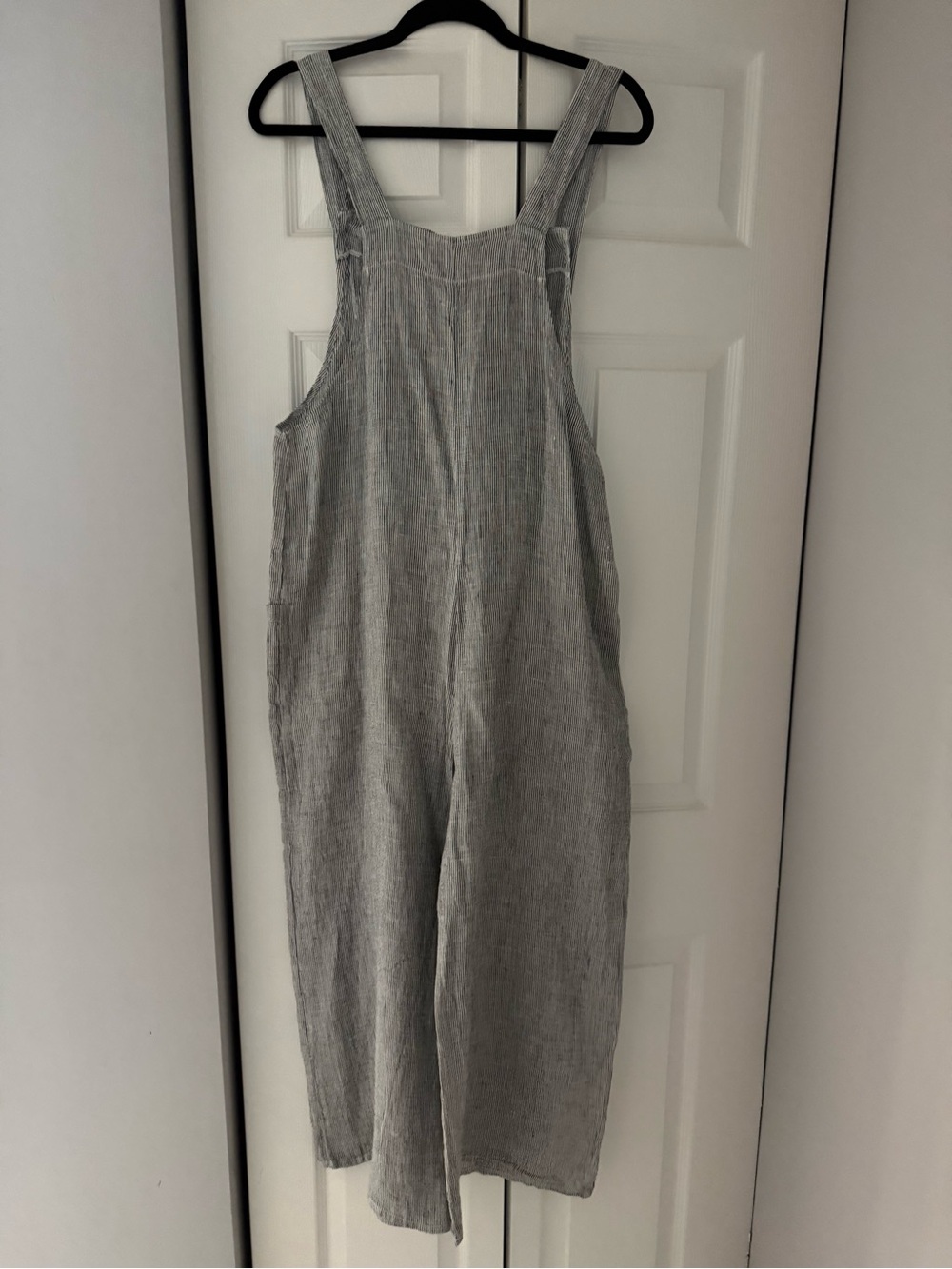 100% Linen Striped Wide Leg Jumper - Made in Greece